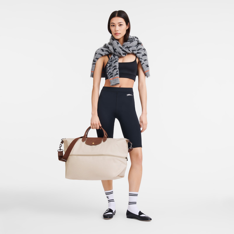 Longchamp |Le Pliage Original Reisetasche, erweiterbar, Papier – Recyceltes Canvas |Papier