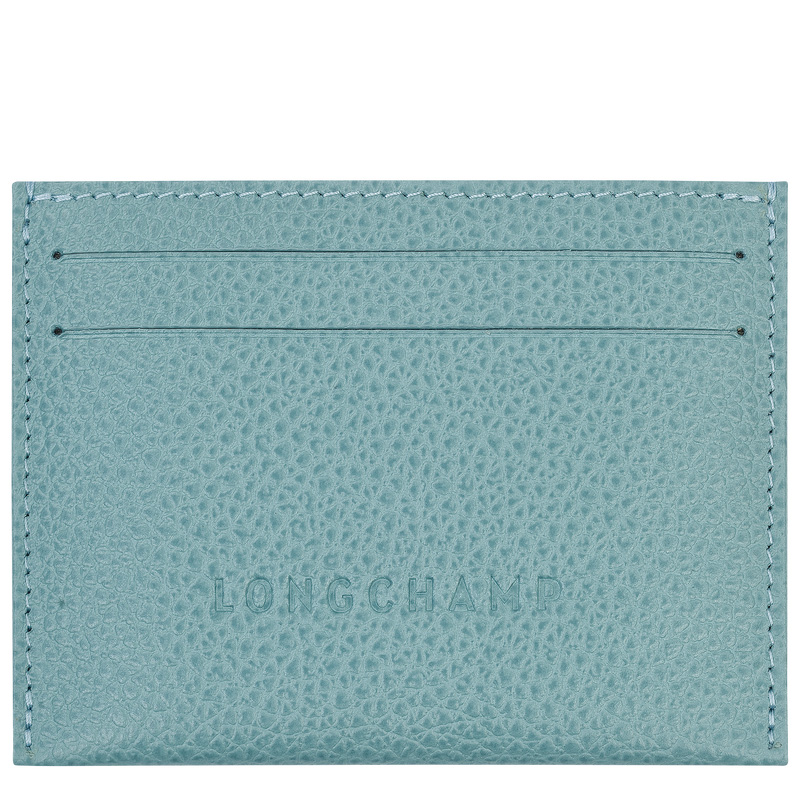 Longchamp |Le Foulonn Kartenetui Eukalyptus – Leder |Eukalyptus