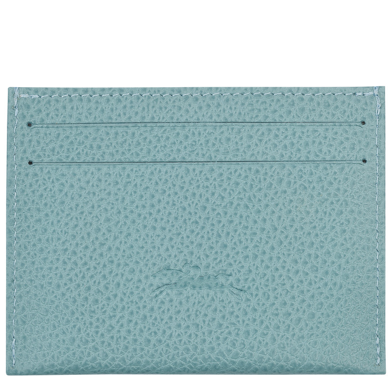 Longchamp |Le Foulonn Kartenetui Eukalyptus – Leder |Eukalyptus