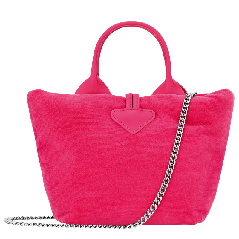 Longchamp |Le Roseau XS Handtasche, Rosa – Canvas |Rosa Longchamp |Le Roseau XS Handtasche, Rosa – Canvas |Rosa