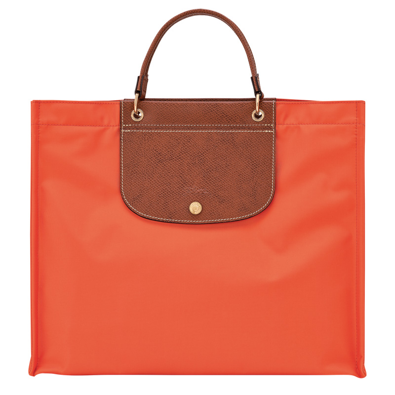 Longchamp |Cabas L Tragetasche Karotte – Canvas |Paprika