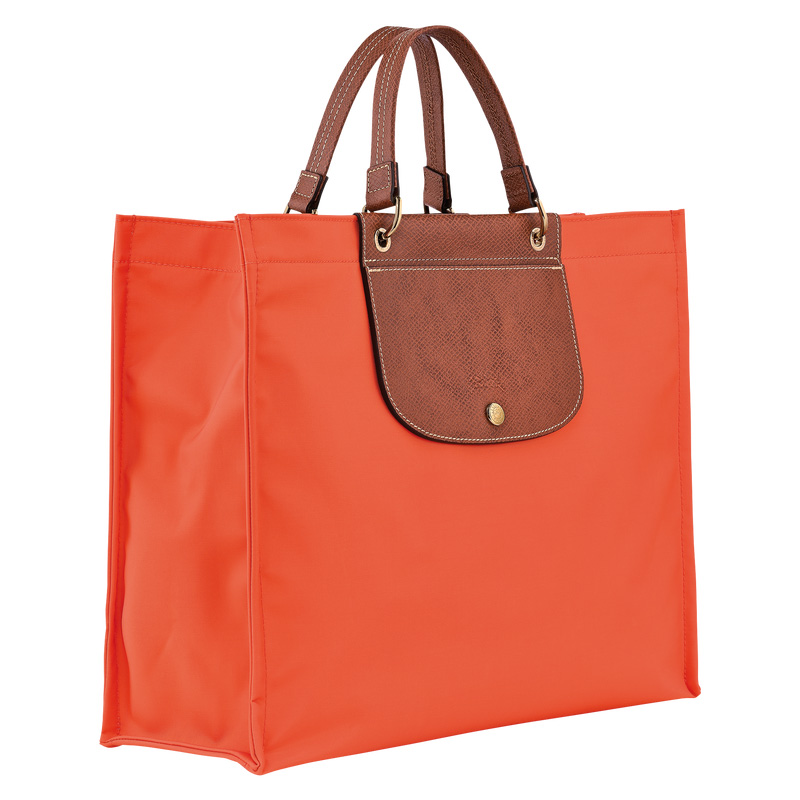 Longchamp |Cabas L Tragetasche Karotte – Canvas |Paprika
