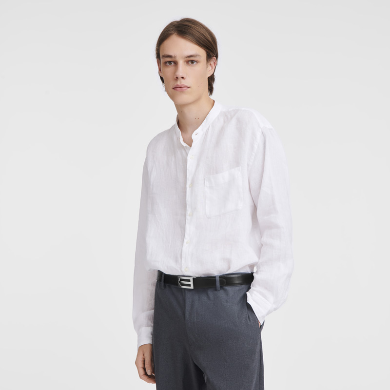 Longchamp |Delta Box Herrengürtel Schwarz – Leder |Schwarz