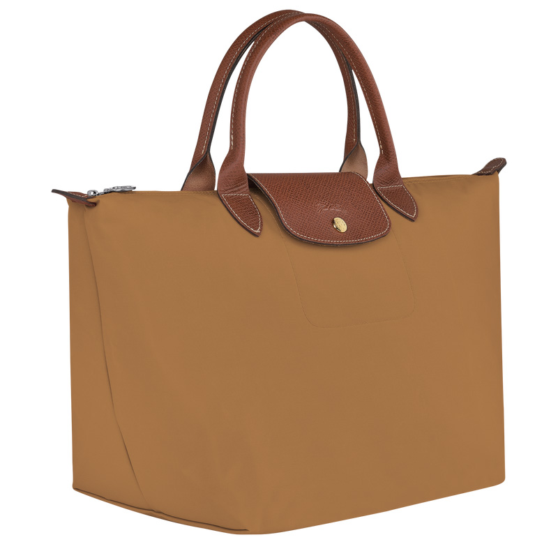 Longchamp |Le Pliage Original M Handtasche Rehbraun – Recyceltes Canvas |Rehbraun