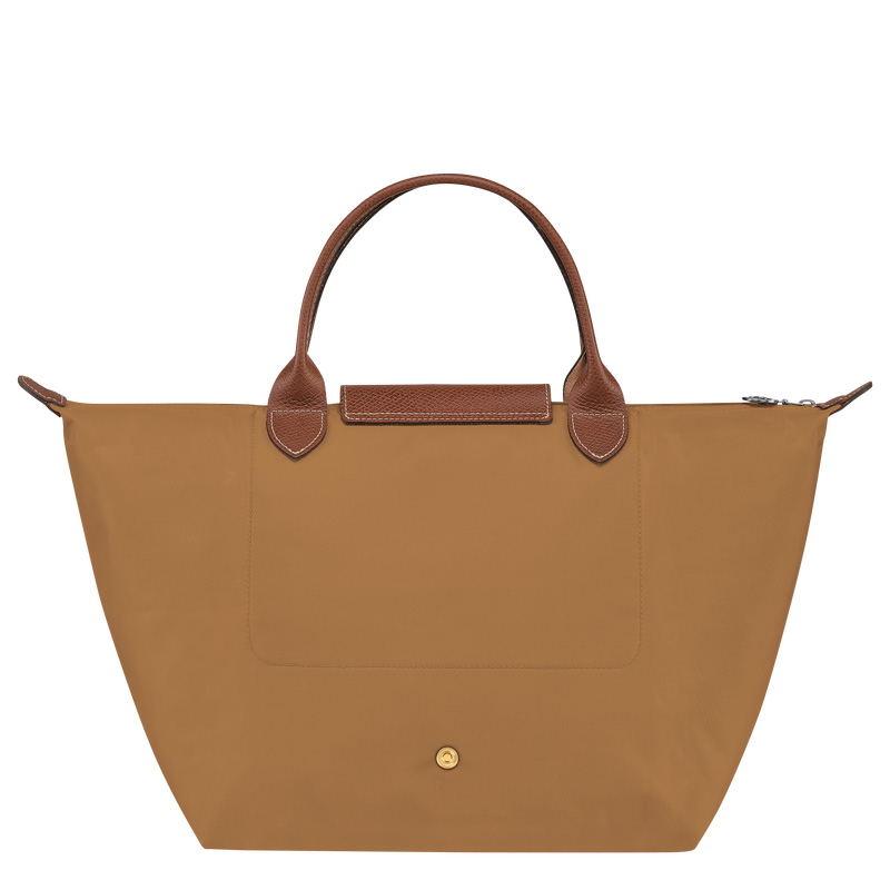 Longchamp |Le Pliage Original M Handtasche Rehbraun – Recyceltes Canvas |Rehbraun
