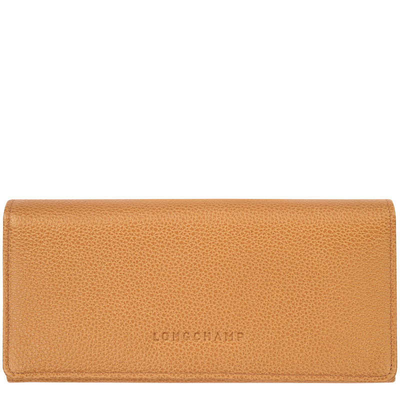Longchamp |Le Foulonn Continental Geldbörse Walnuss - Leder |Walnuss
