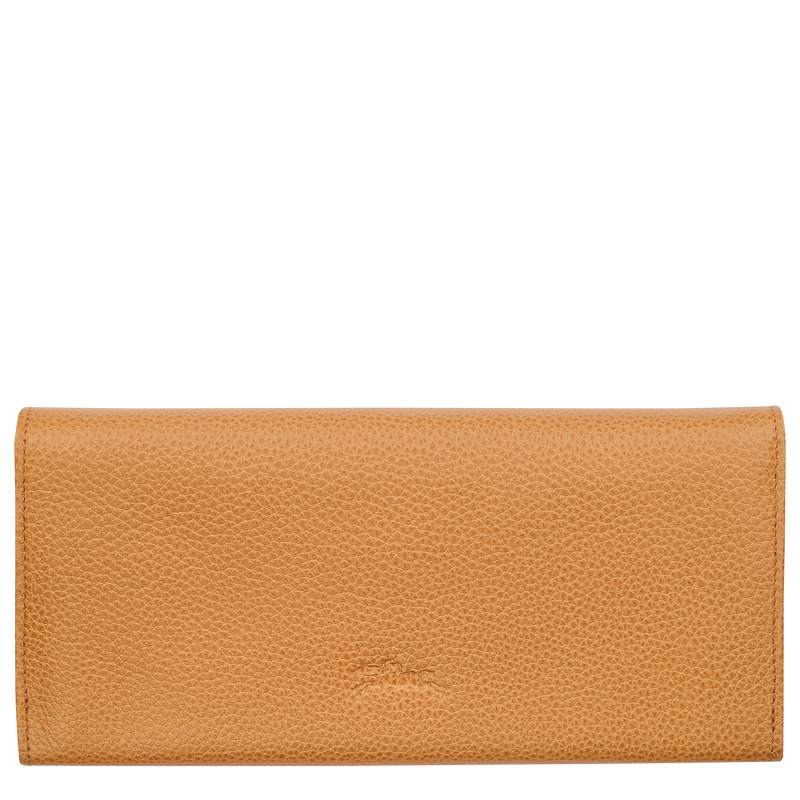 Longchamp |Le Foulonn Continental Geldbörse Walnuss - Leder |Walnuss