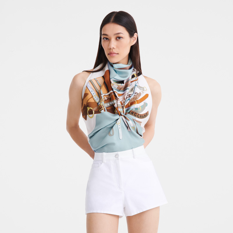 Longchamp |Tte de Cheval Seidenschal 90 Eisenkraut – SONSTIGES |Eisenkraut