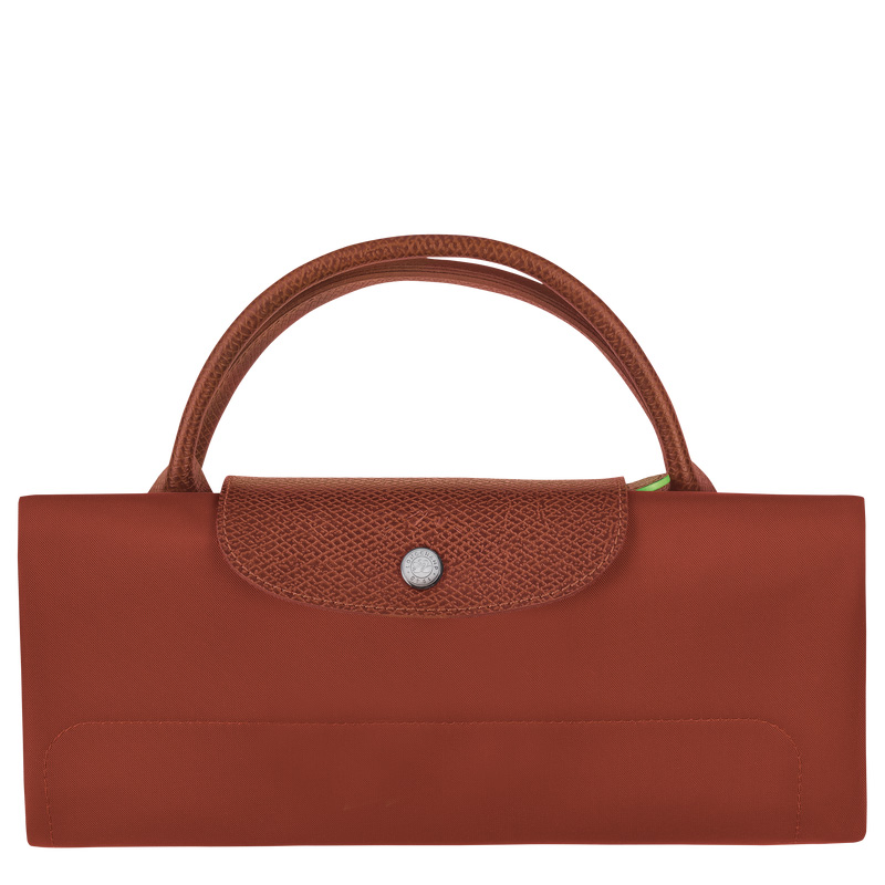Longchamp |Le Pliage Grüne XL Reisetasche Kastanienbraun – Recyceltes Canvas |Kastanienbraun