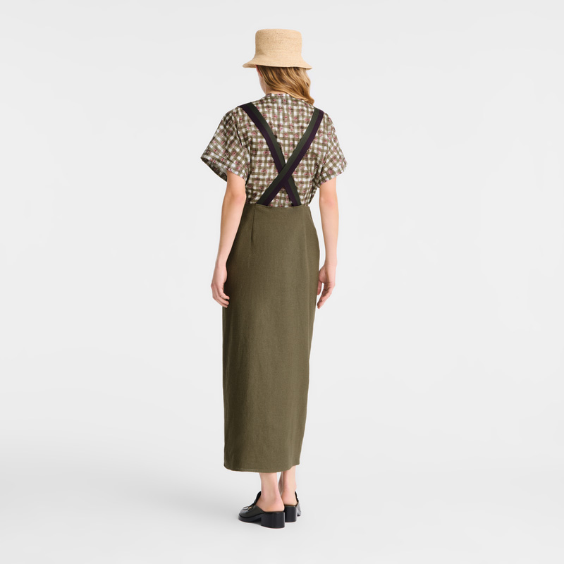 Longchamp |Midirock Artischocke – Canvas |Artischocke