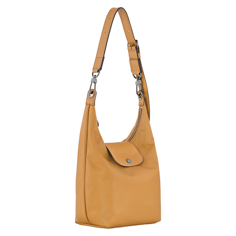 Longchamp |Le Pliage Xtra M Schultertasche Honig – Leder |Honig