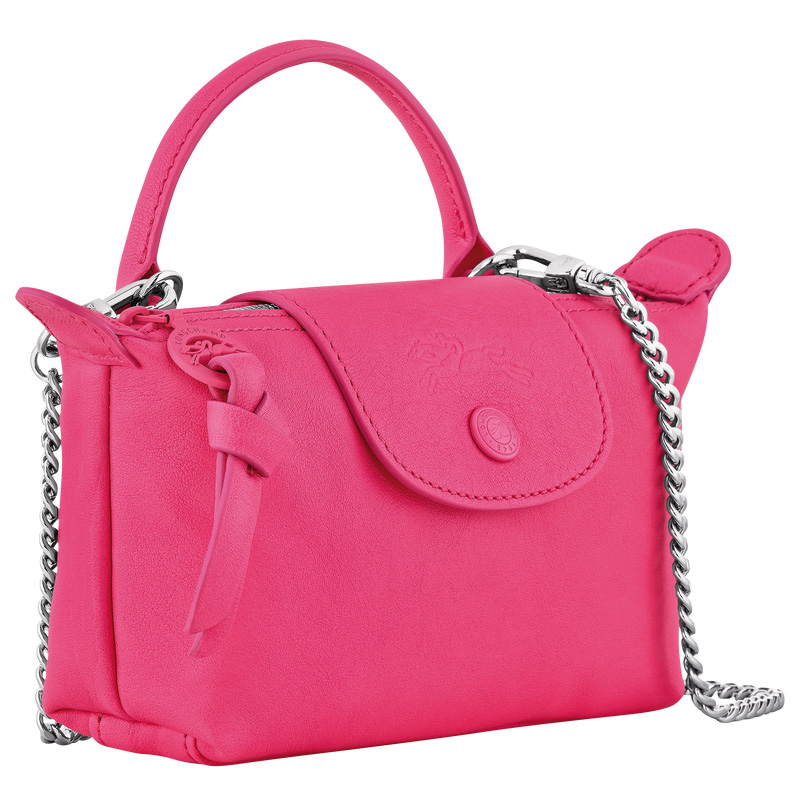 Longchamp |Le Pliage Xtra XS Beutel, Rosa – Leder |Rosa
