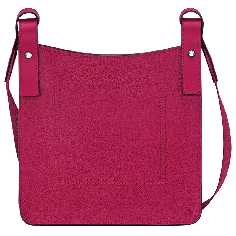 Longchamp |Le Foulonn S Umhängetasche, Rot – Leder |Rot
