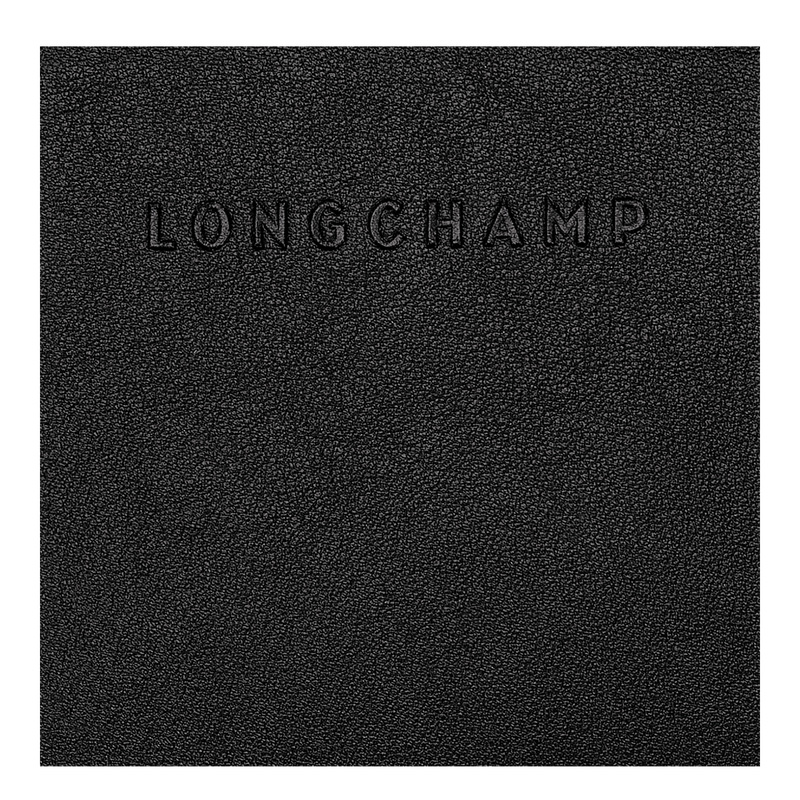 Longchamp |3D-Geldbörse Schwarz – Leder |Schwarz