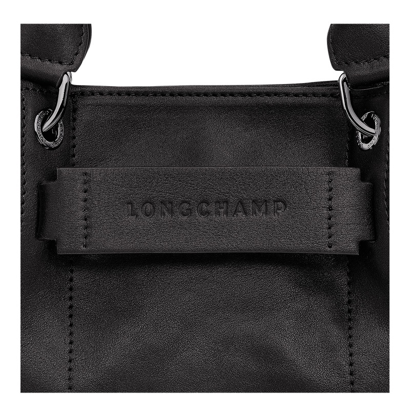 Longchamp |3D XS Handtasche Schwarz – Leder |Schwarz