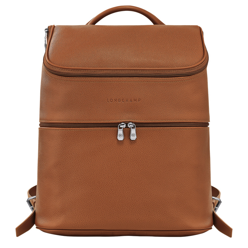 Longchamp |Le Foulonn Rucksack Karamell – Leder |Karamell