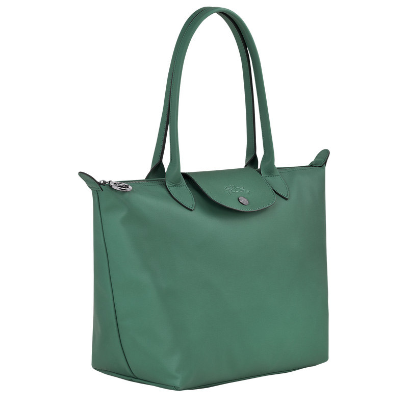 Longchamp |Le Pliage Xtra M Tragetasche Salbeigrün – Leder |Salbeigrün