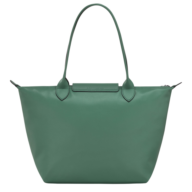 Longchamp |Le Pliage Xtra M Tragetasche Salbeigrün – Leder |Salbeigrün