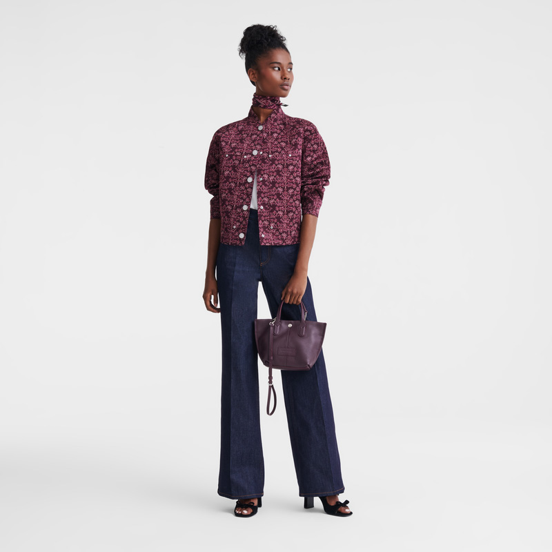 Longchamp |Essential XS Handtasche Aubergine – Leder |Aubergine