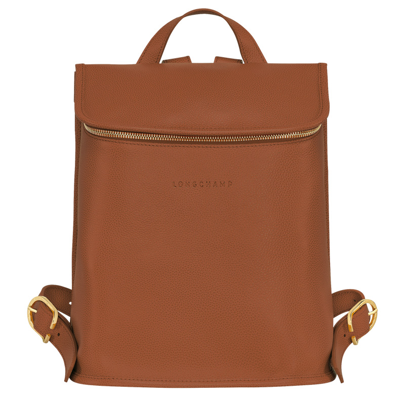 Longchamp |Le Foulonn Rucksack Karamell – Leder |Karamell