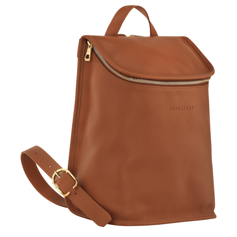 Longchamp |Le Foulonn Rucksack Karamell – Leder |Karamell