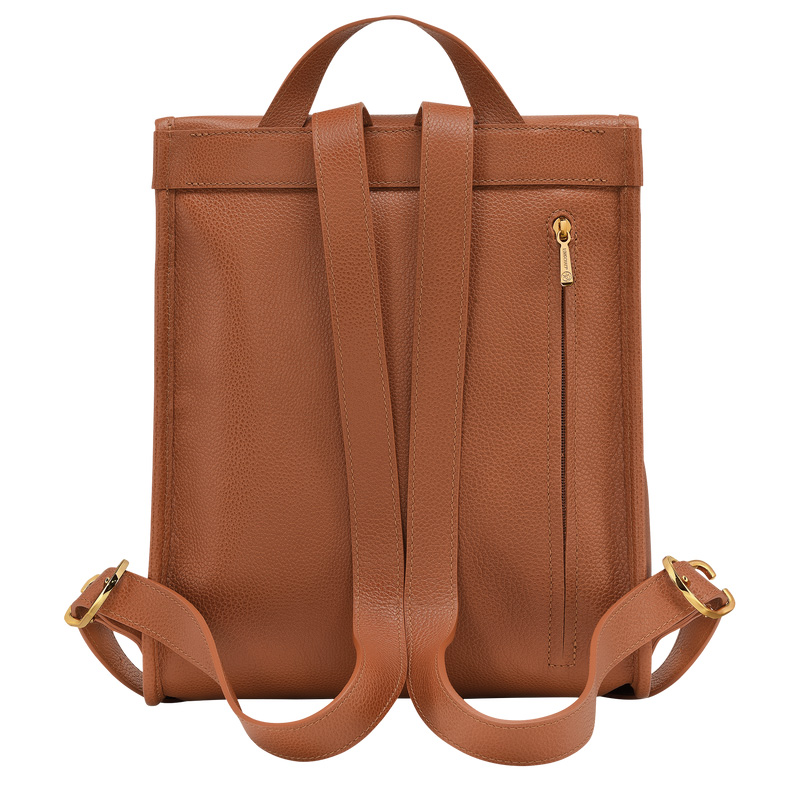 Longchamp |Le Foulonn Rucksack Karamell – Leder |Karamell