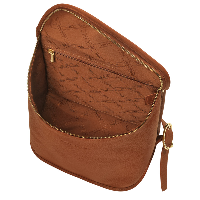 Longchamp |Le Foulonn Rucksack Karamell – Leder |Karamell