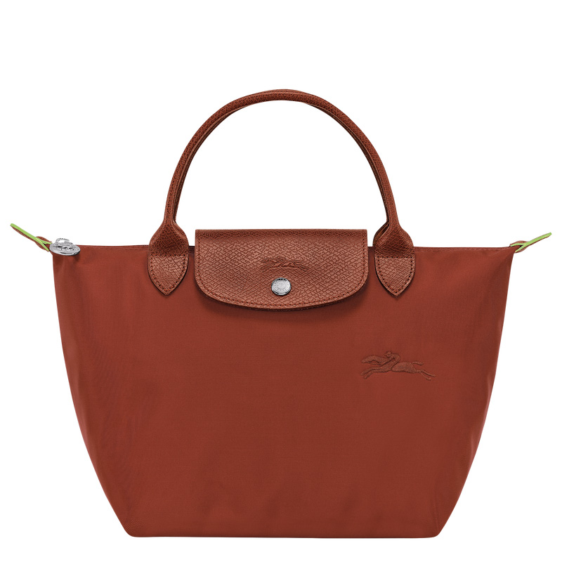 Longchamp |Le Pliage Green S Handtasche, Kastanienbraun – Recyceltes Canvas |Kastanienbraun