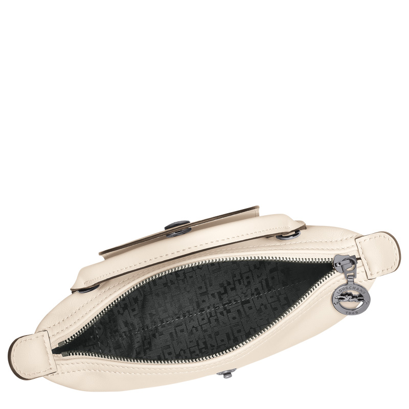 Longchamp |Le Pliage Xtra XS Beuteltasche Ecru – Leder |Ecru