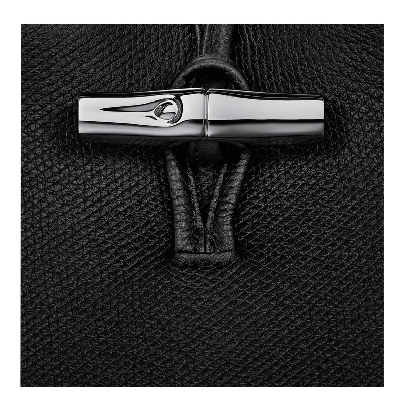 Longchamp |Le Roseau Handyhülle Schwarz – Leder |Schwarz