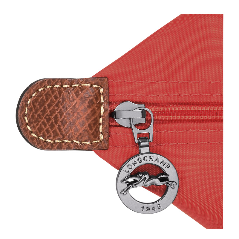 Longchamp |Le Pliage Original M Handtasche Tomate – Recyceltes Canvas |Tomate