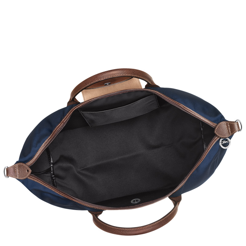 Longchamp |Boxford XL Reisetasche Blau – Recyceltes Canvas |Blau