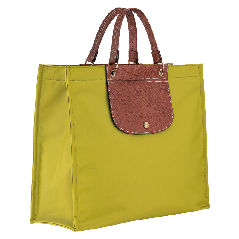 Longchamp |Cabas L Tote Bag Kiwigrün – Canvas |Kiwigrün