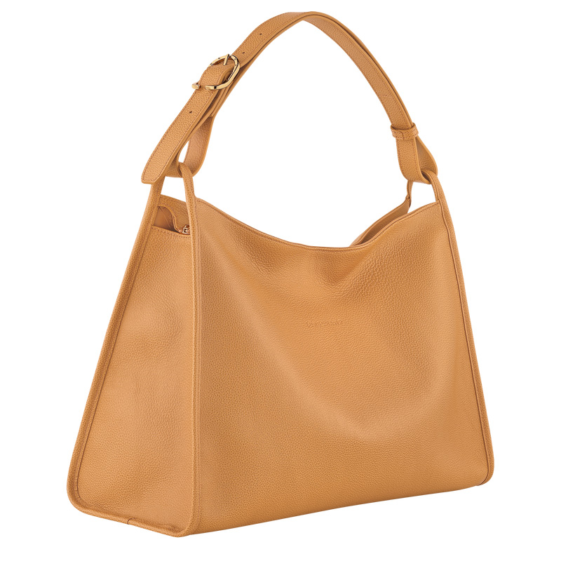 Longchamp |Le Foulonn XL Schultertasche Walnuss – Leder |Walnuss