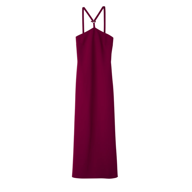 Longchamp |Langes Kleid Beetroot - Krepp |Beetroot Longchamp |Langes Kleid Beetroot - Krepp |Beetroot