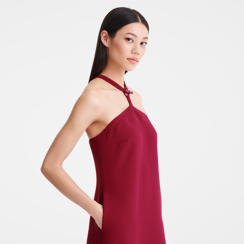 Longchamp |Langes Kleid Beetroot - Krepp |Beetroot Longchamp |Langes Kleid Beetroot - Krepp |Beetroot