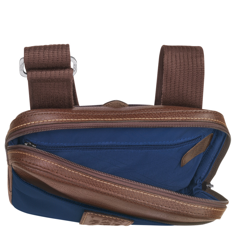 Longchamp |Boxford XS Umhängetasche Blau – Recyceltes Canvas |Blau