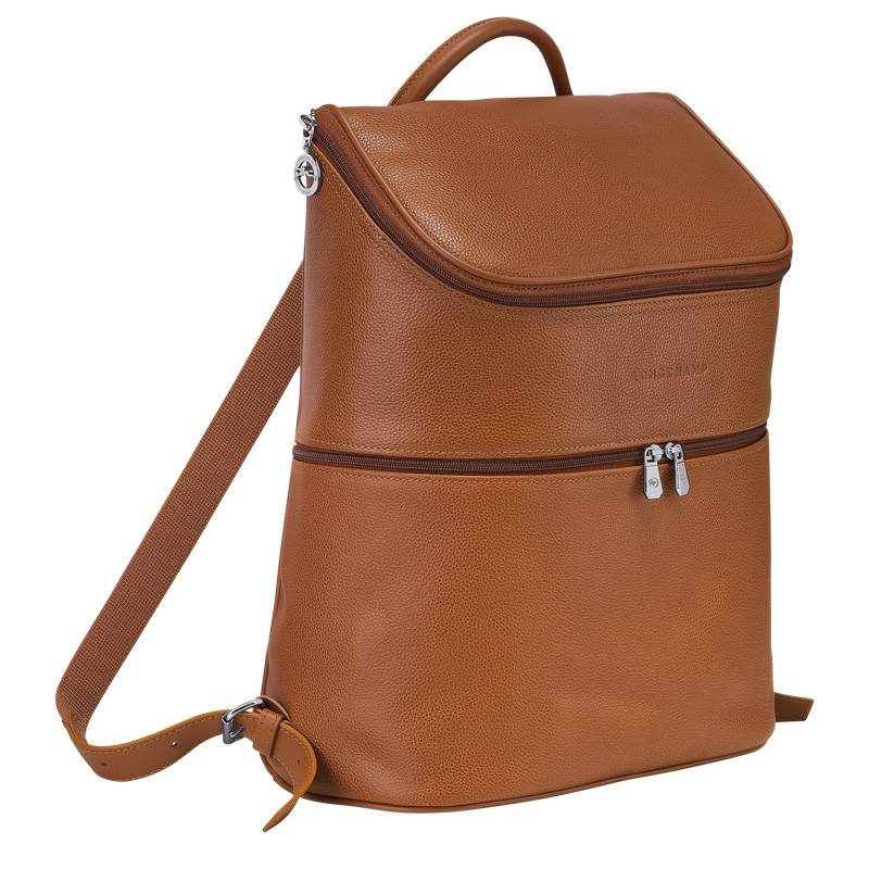 Longchamp |Le Foulonn Rucksack Karamell – Leder |Karamell