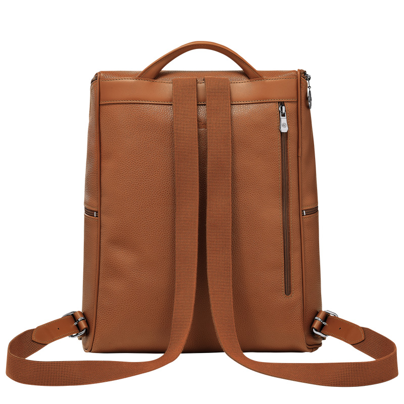 Longchamp |Le Foulonn Rucksack Karamell – Leder |Karamell