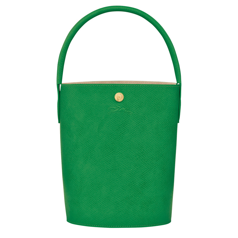 Longchamp |Pure S Beuteltasche Grün – Leder |Grün