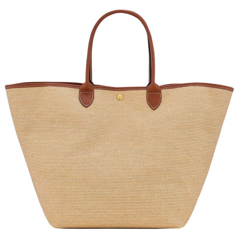 Longchamp |Le Pliage Kollektion L Korbtasche, Braun – Canvas |Braun