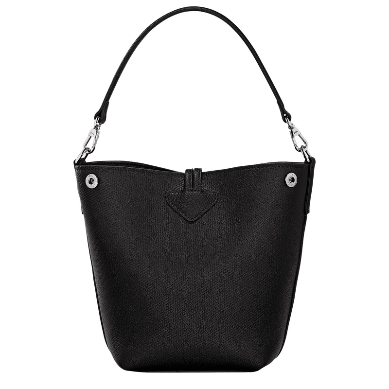 Longchamp |Le Roseau XS Bucket Bag Schwarz – Leder |Schwarz