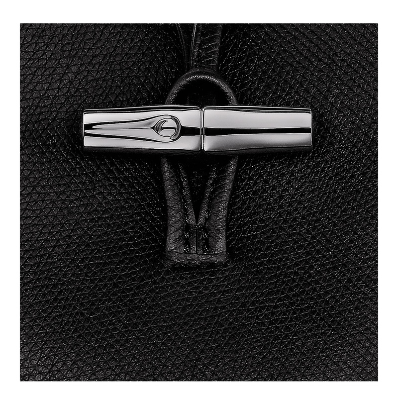 Longchamp |Le Roseau XS Bucket Bag Schwarz – Leder |Schwarz