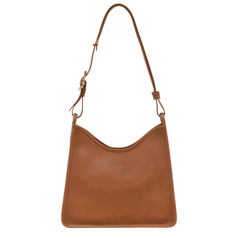 Longchamp |Le Foulonn M Hobo-Tasche Karamell – Leder |Karamell