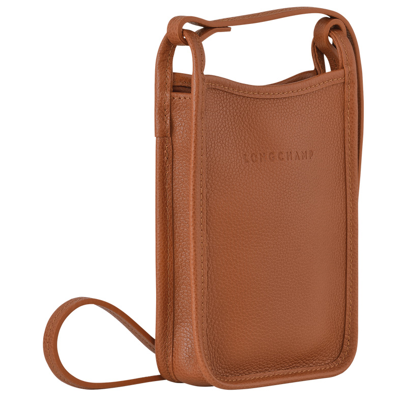 Longchamp |Le Foulonn Handyhülle Karamell – Leder |Karamell Longchamp |Le Foulonn Handyhülle Karamell – Leder |Karamell