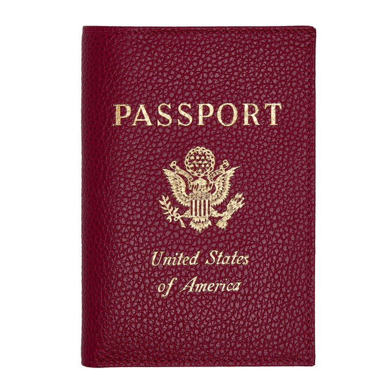 Longchamp |Le Foulonn Reisepasshülle, Beetroot – Leder |Beetroot