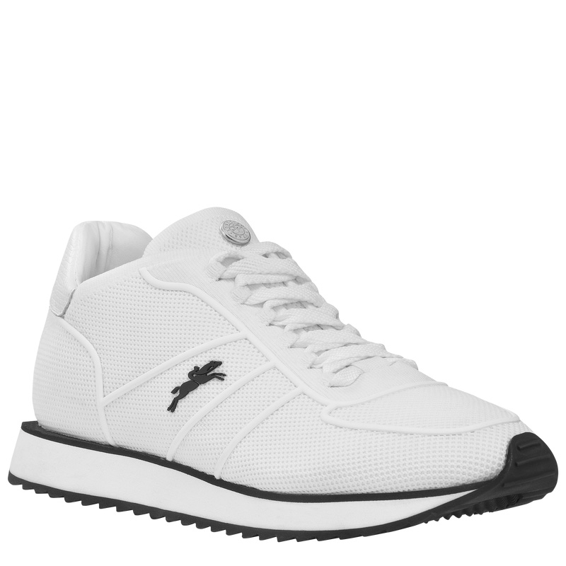 Longchamp |Le Pliage Collection Sneakers Ecru – Leder |Ecru