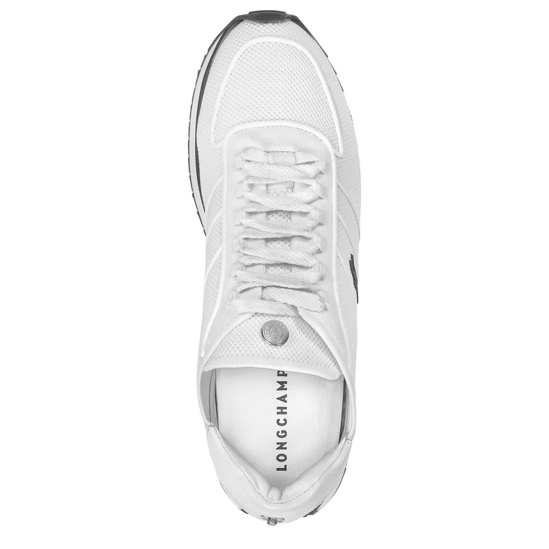 Longchamp |Le Pliage Collection Sneakers Ecru – Leder |Ecru