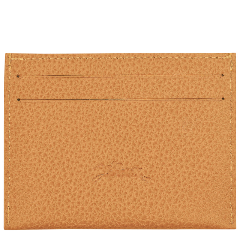 Longchamp |Le Foulonn Kartenetui Walnuss – Leder |Walnuss