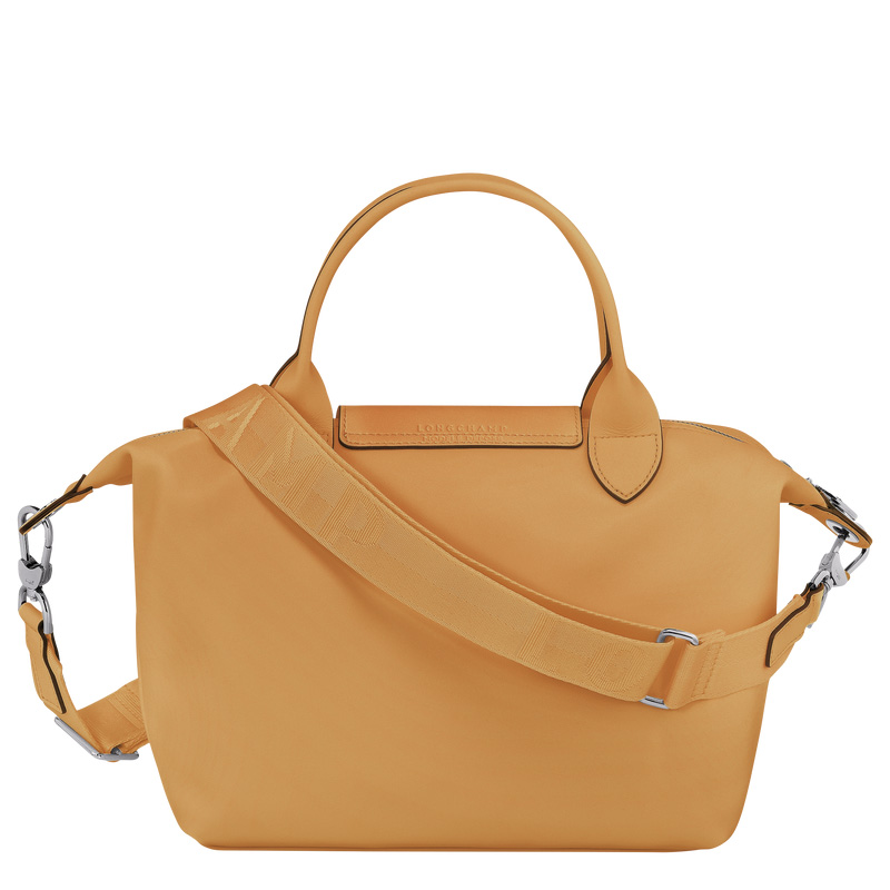 Longchamp |Le Pliage Xtra S Handtasche, Honigbraun – Leder |Honigfarben